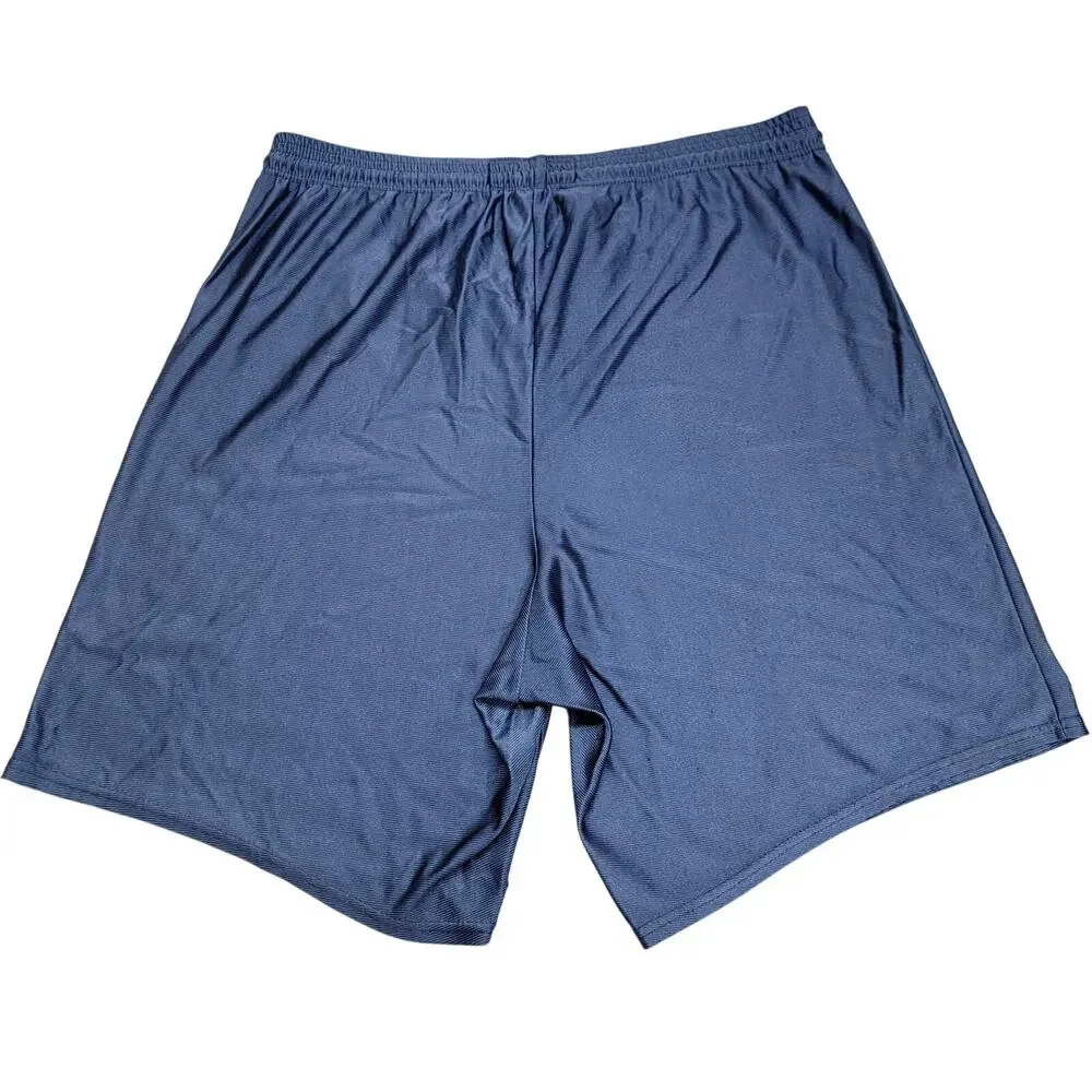 Vtg Dodger Nylon Gym Shorts Mens L Navy Blue D Logo Athletic Made in USA READ